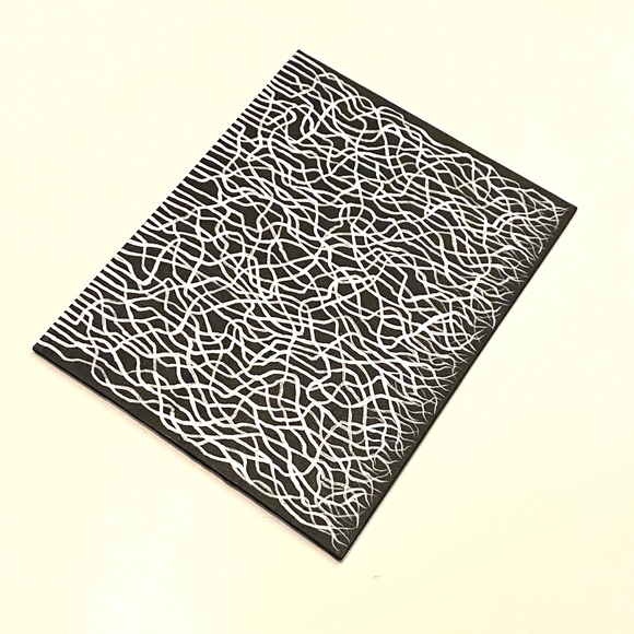 Black and White Mycelium Network / Connected  Consciousness Painting - Original - Picture 9 of 9